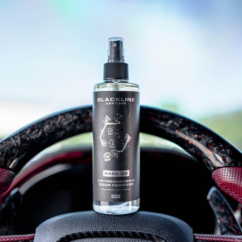Blackline Car Care - Dark Ice Car Air Freshener  Long-Lasting  Oder Eliminator  for Cars  Trucks  SUV  or Home Use - 8 fl OZ - Air Freshener - Dark Ice Spray - Image 3